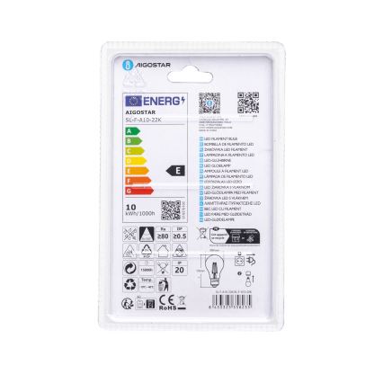 LED-glödlampa VINTAGE A60 E27/10W/230V 2200K - Aigostar