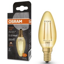 LED glödlampa VINTAGE E14/2,5W/230V 2400K - Osram
