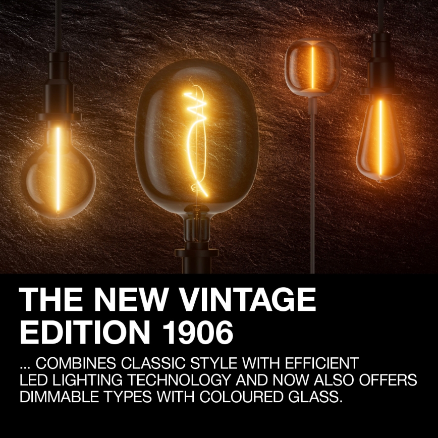 LED-glödlampa Vintage filament E27/4W/230V 1800K - Osram
