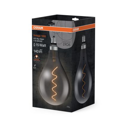LED-glödlampa Vintage filament E27/4W/230V 1800K - Osram