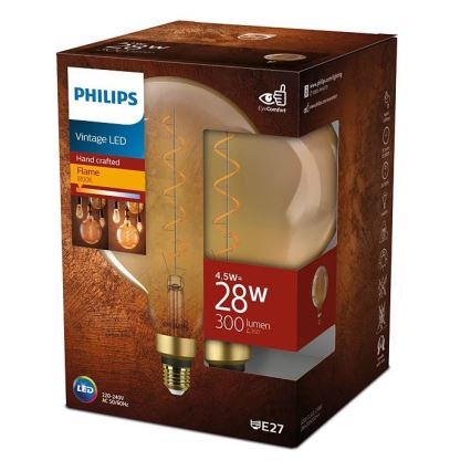 LED glödlampa VINTAGE Philips E27/4,5W/230V 1800K
