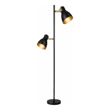 LED golvlampa 1xE27/7W/230V 2700K svart