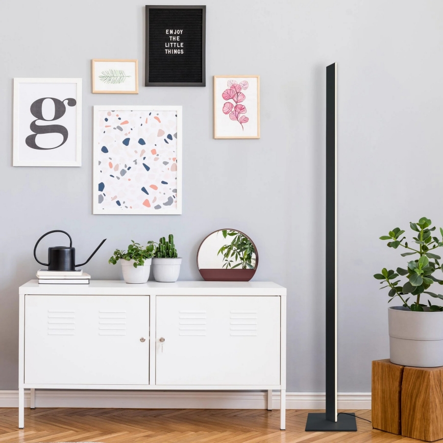 LED golvlampa BERNADETTA LED/28W/230V 4000K svart