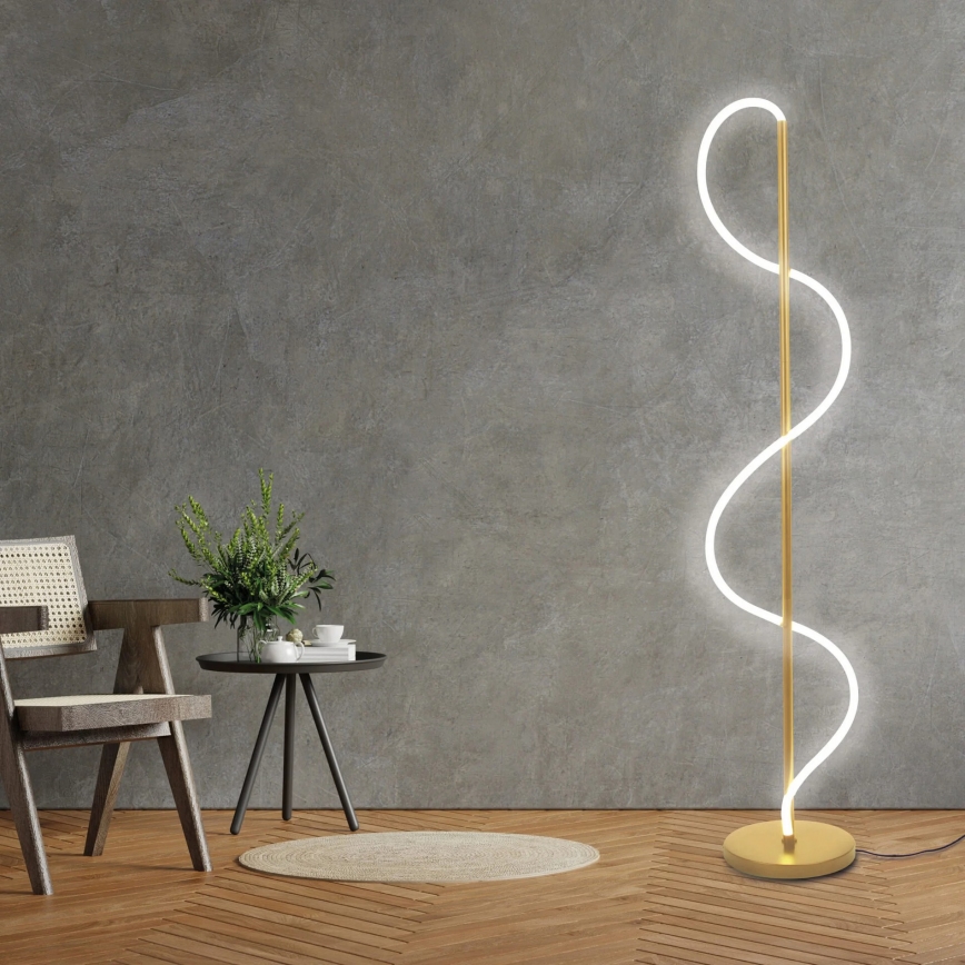 LED-golvlampa EMMA LED/24W/230V, guldfärgad