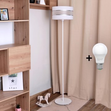 LED Golvlampa  HELEN 1xE27/15W/230V vit