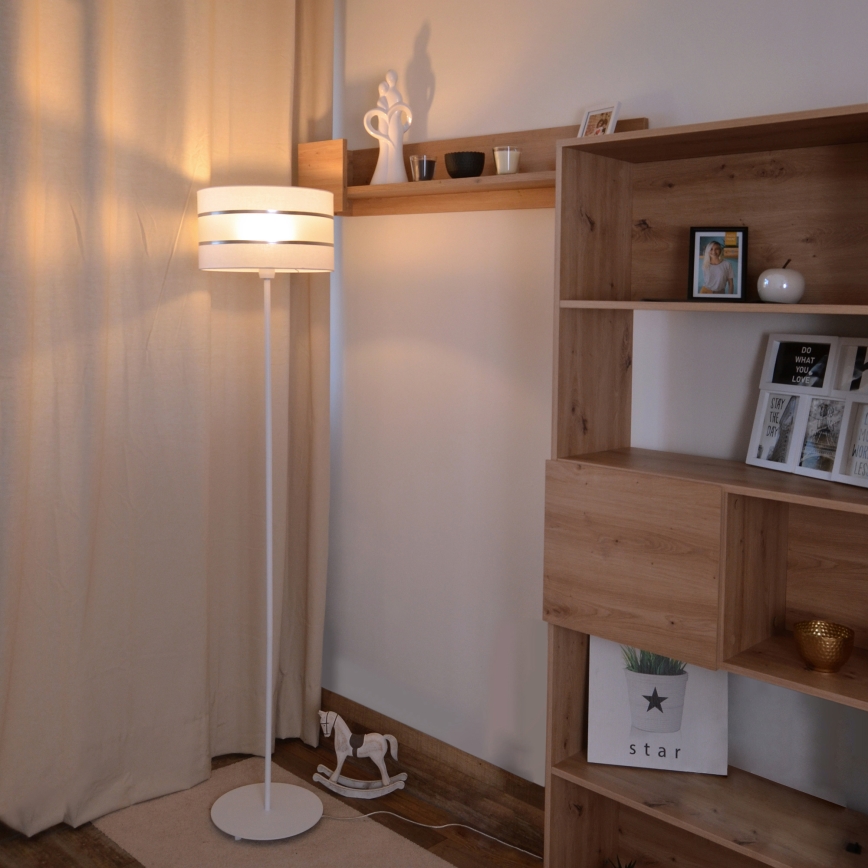 LED Golvlampa  HELEN 1xE27/15W/230V vit