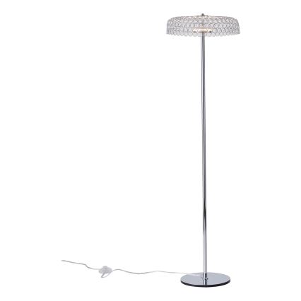 LED golvlampa LED/10W/230V 3000K skinande krom