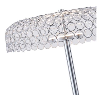 LED golvlampa LED/10W/230V 3000K skinande krom