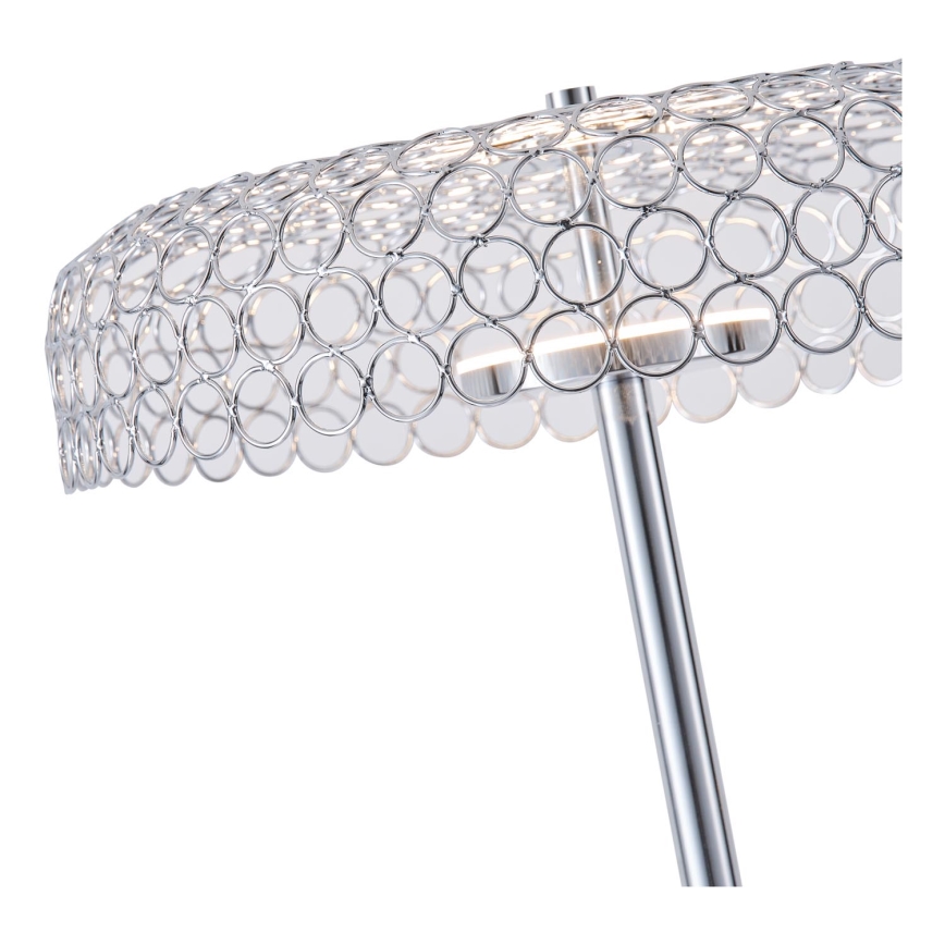 LED golvlampa LED/10W/230V 3000K skinande krom