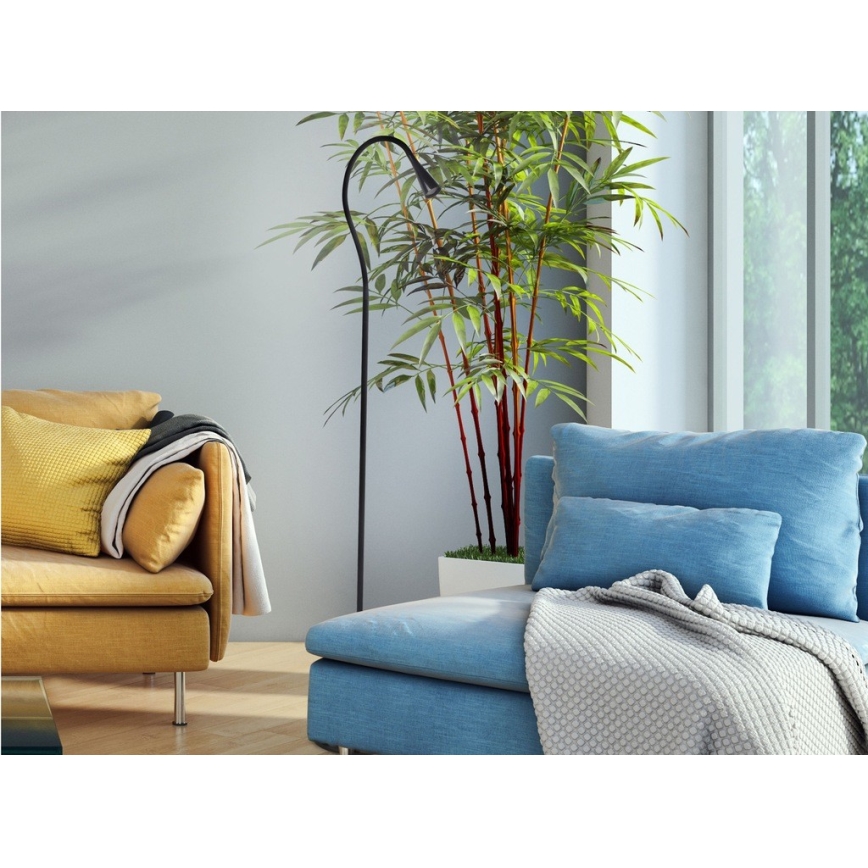 LED Golvlampa MONACO 1xLED/4,2W/230V svart