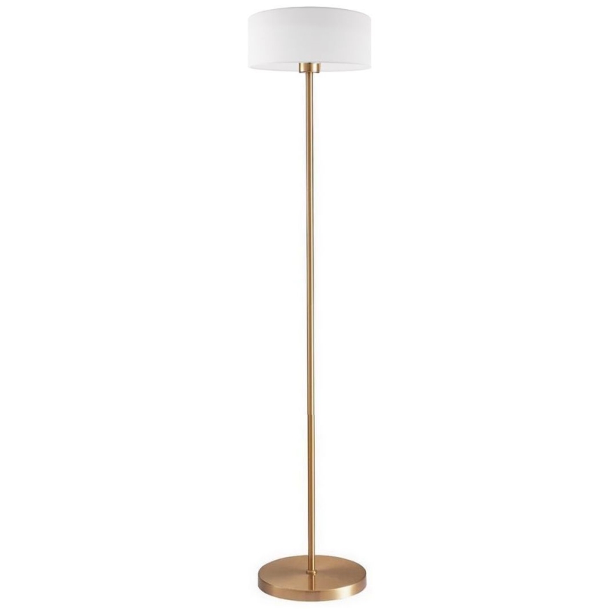 LED-golvlampa TUNJA 1xE27/20W/230V Ø 30 cm guld/vit