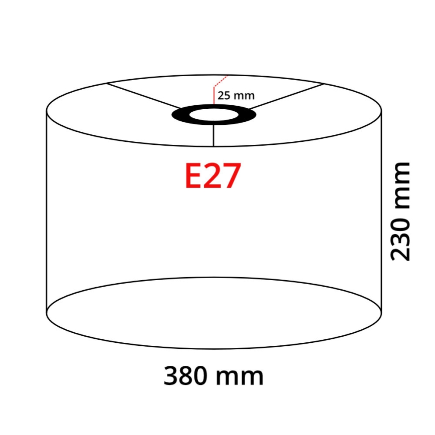 LED golvlampa TUNJA 1xE27/20W/230V Ø 38 cm guld/brun