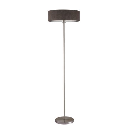 LED golvlampa TUNJA 1xE27/20W/230V Ø 38 cm matt krom/brun