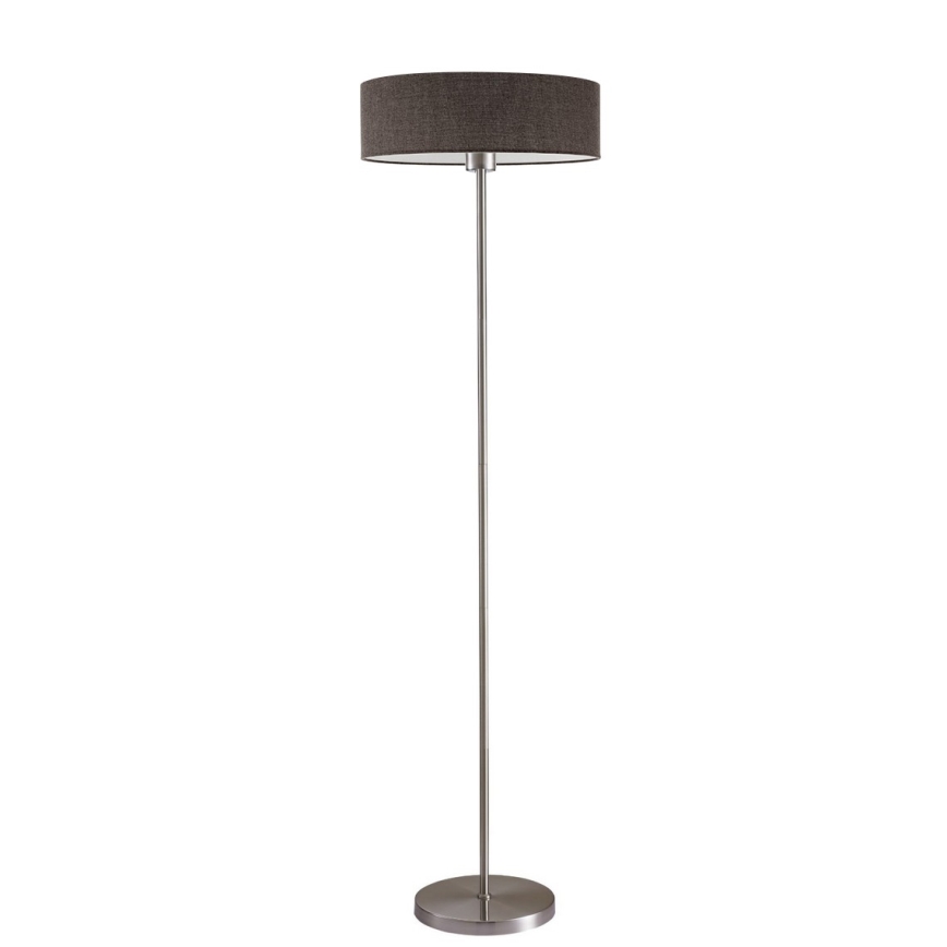 LED golvlampa TUNJA 1xE27/20W/230V Ø 38 cm matt krom/brun