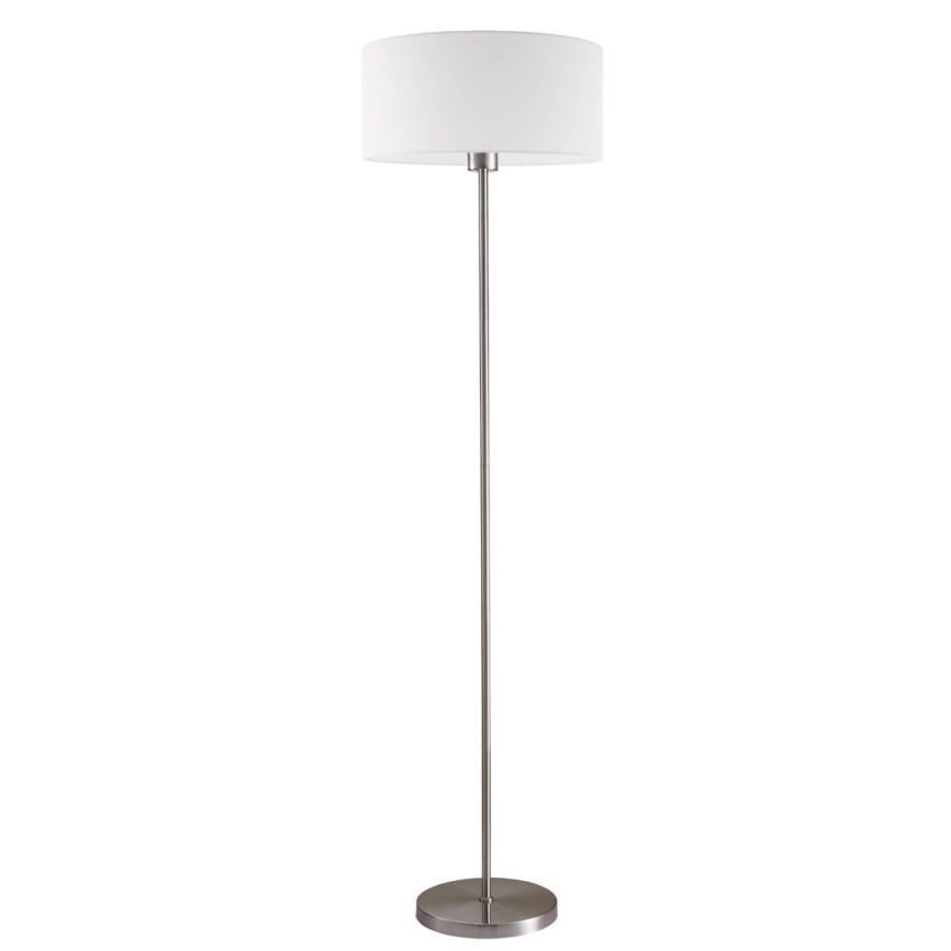 LED golvlampa TUNJA 1xE27/20W/230V Ø 38 cm matt krom/vit