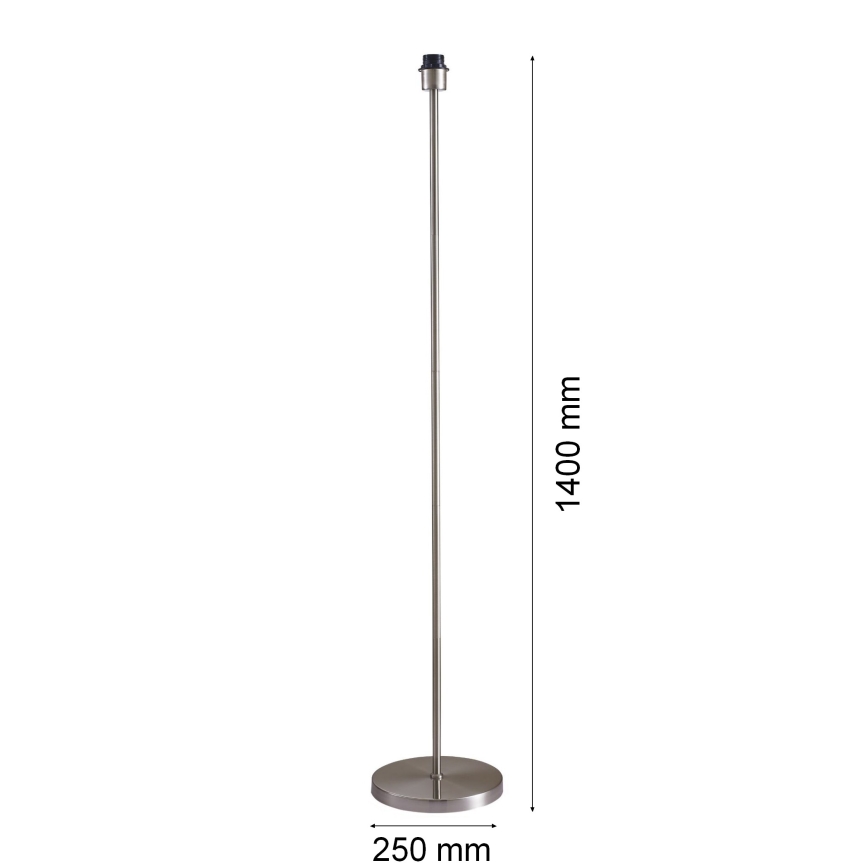 LED-golvlampa TUNJA 1xE27/20W/230V Ø 38 cm mattkrom/svart