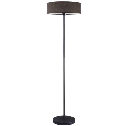 LED-golvlampa TUNJA 1xE27/20W/230V Ø 38 cm svart/brun
