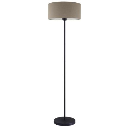 LED golvlampa TUNJA 1xE27/20W/230V Ø 38 cm svart/taupe