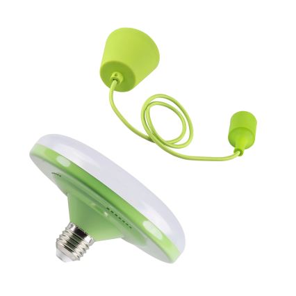 LED Hängande lampa KIKI 1xE27/10W/230V grön