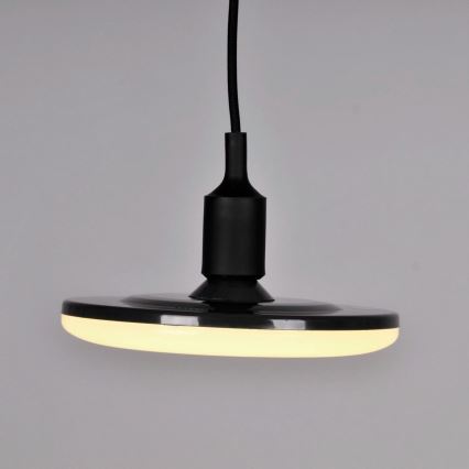 LED Hängande lampa KIKI 1xE27/15W/230V svart