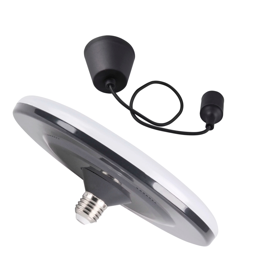 LED Hängande lampa KIKI 1xE27/15W/230V svart