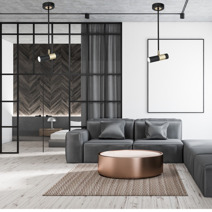 LED Hängande Ljuskrona DALLAS 1xGU10/3W/230V