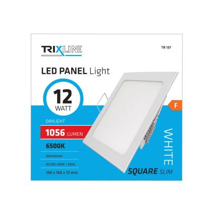 LED Hängande Takbelysning fyrkantig LED/12W/230V 6500K