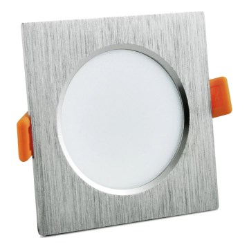 LED Hängande Takbelysning VENUS LED/7W/230V silver kantig