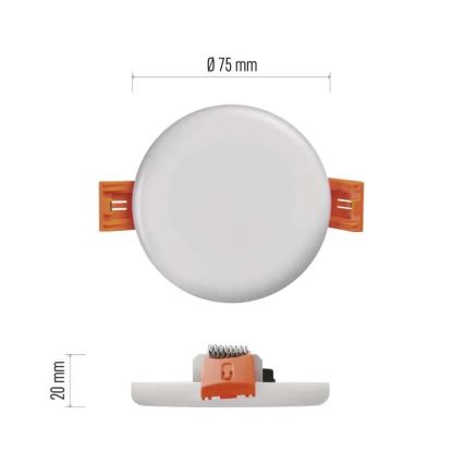 LED hängande taklampa för badrum LED/6W/230V IP65