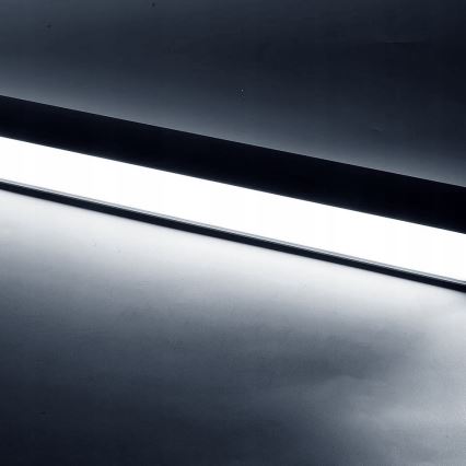 LED-hänglampa med kabel LED/44W/230V 6000K 120 cm svart