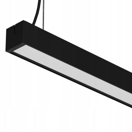 LED-hänglampa med kabel LED/44W/230V 6000K 120 cm svart