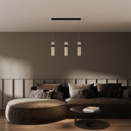 LED-hänglampa på vajer AMBIENTE 3xLED/6W/230V 3000/4000/6000K svart
