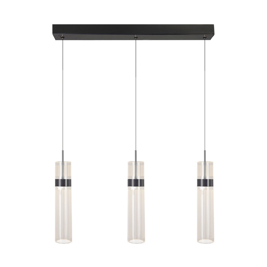 LED-hänglampa på vajer AMBIENTE 3xLED/6W/230V 3000/4000/6000K svart
