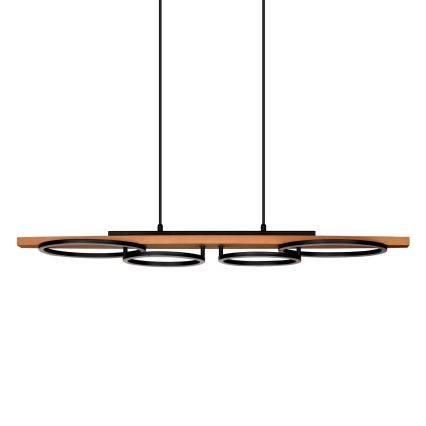 LED-hänglampa på vajer MELISA LED/35W/230V furu