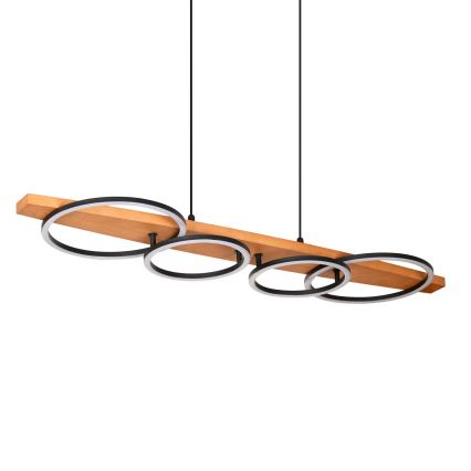 LED-hänglampa på vajer MELISA LED/35W/230V furu