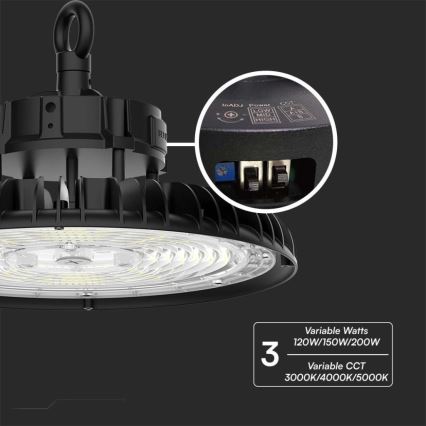 LED Industriell armatur High Bay LED/200W/230V 3000K/4000K/6000K IP65