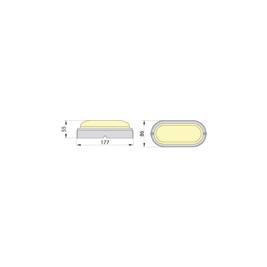 LED Industriell taklampa FIDO LED/12W/230V IP65