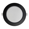 LED infälld belysning CIRCLE LED/12W/230V 4000K diameter 17 cm svart