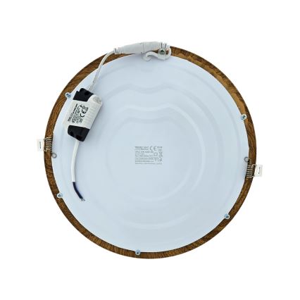 LED infälld belysning CIRCLE LED/24W/230V 4200K diameter 29,6 cm brun