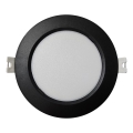 LED infälld belysning CIRCLE LED/6W/230V 4000K diameter 12 cm svart