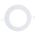 LED infälld belysning CIRCLE LED/9W/230V 6500K diameter 14,5 cm vit