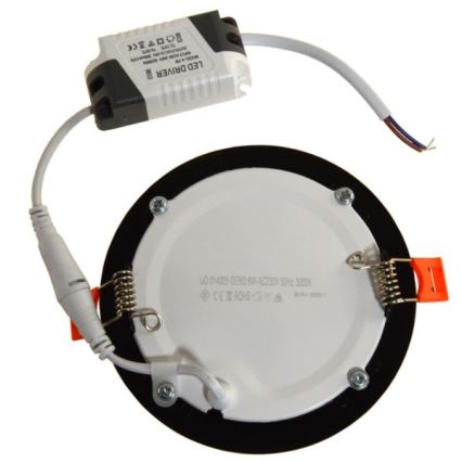 LED infälld belysning GERD LED/6W/230V 3000K svart