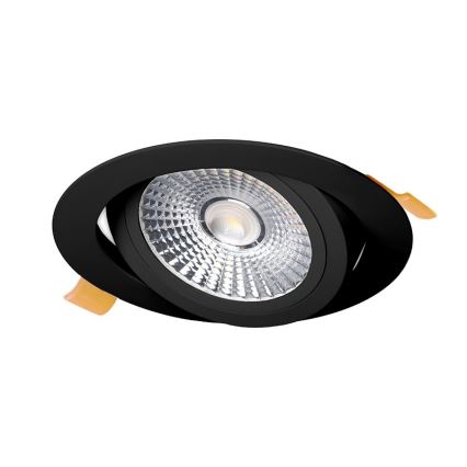 LED infälld belysning LED/18W/230V 4000K diameter 11,5 cm svart
