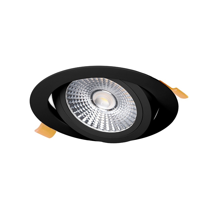 LED infälld belysning LED/18W/230V 4000K diameter 11,5 cm svart