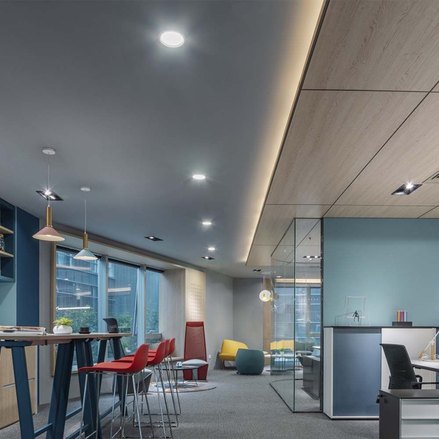 LED infälld belysning LED/18W/230V diameter 22 cm 4000K vit