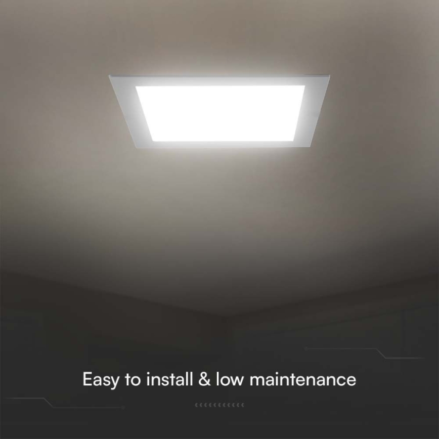 LED infälld belysning LED/3W/230V 9x9 cm 4000K vit