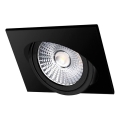 LED infälld belysning LED/6W/230V 3000K 8,5x8,5 cm svart