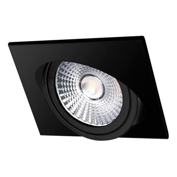 LED infälld belysning LED/6W/230V 3000K 8,5x8,5 cm svart