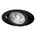 LED infälld belysning LED/6W/230V 3000K diameter 8,5 cm svart