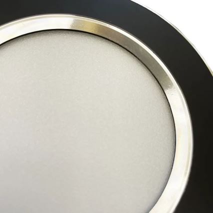 LED infälld belysning LED/7,5W/230V 4000K svart/silver